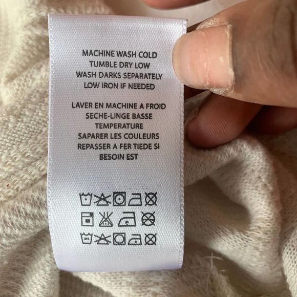 Anthropologie Eri + Ali Striped Pullover Floral Sleeves Size Medium - Picture 7 of 10